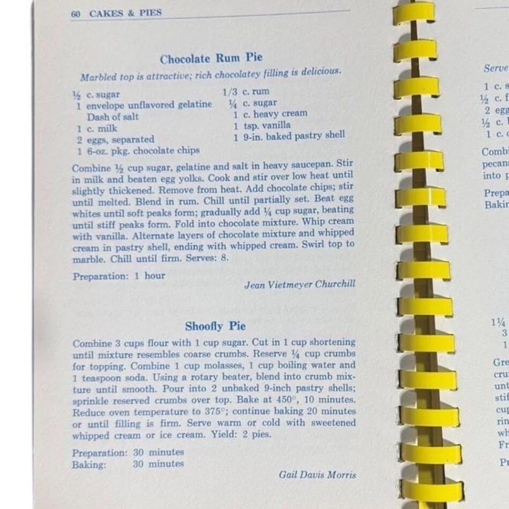 Vintage spiral‎ bound cookbook recipe collection Junior League Milwaukee 1976